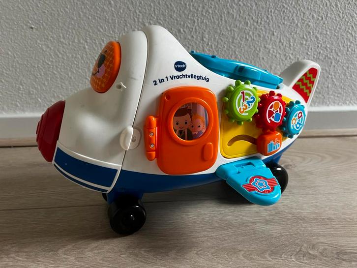 Toet Toet Auto's Vliegtuig + Klein Vliegtuig, Kinderen en Baby's, Speelgoed | Babyspeelgoed, Zo goed als nieuw, Auto, Met licht