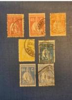 Postzegel Portugal 1920 ev 7 Ceres zegels tussen 48 en 64 Ce, Ophalen of Verzenden, Gestempeld, Portugal