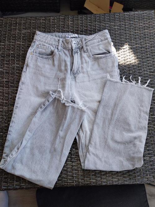 Broek van de zara, Kleding | Dames, Broeken en Pantalons, Zo goed als nieuw, Maat 36 (S), Blauw, Lang, Ophalen of Verzenden