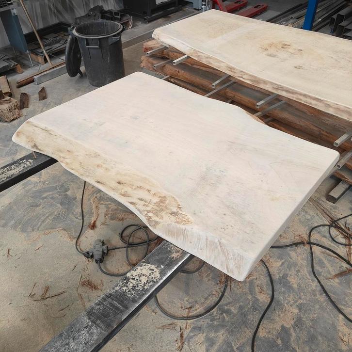 Boomstam tafel blad salontafel. Populier gedroogd., Huis en Inrichting, Tafels | Salontafels, Nieuw, Minder dan 50 cm, 50 tot 100 cm