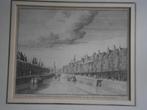 Zierikzee, Mooie oude gravure langs de Haven 1745, Antiek en Kunst, Kunst | Etsen en Gravures, Ophalen