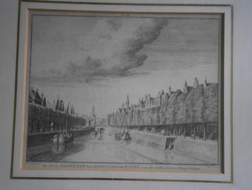 Zierikzee, Mooie oude gravure langs de Haven 1745 beschikbaar voor biedingen