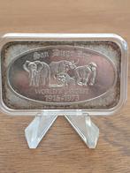San Diego Zoo, 1916-1973, 1 oz .999 zilver (3-9), Postzegels en Munten, Ophalen of Verzenden, Zilver