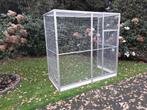Volière, Dieren en Toebehoren, Vogels | Hokken en Kooien, Ophalen, Zo goed als nieuw, Aluminium, Volière