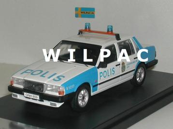 Volvo 740 turbo . Polis . Zweedse . Politie 1:43. Premium-x  beschikbaar voor biedingen