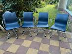 4 vergaderstoelen eetstoelen stoelen, Ophalen, Gebruikt, Hout
