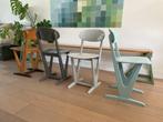 Set van 8 vintage schoolstoelen in mix van kleuren, Ophalen, Gebruikt, Overige kleuren, Vintage