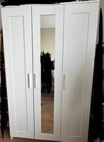Witte IKEA Brimnes kast, Huis en Inrichting, Ophalen, 100 tot 150 cm, Met hangruimte, Zo goed als nieuw