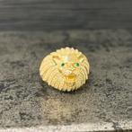 14 karaat ring gouden leeuw kop ring, Sieraden, Tassen en Uiterlijk, Ringen, Ophalen of Verzenden, Nieuw, Goud