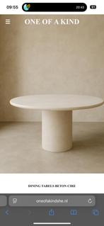 Beton Ciré tafel van one of a kind she 120 cm, Huis en Inrichting, Tafels | Eettafels, Ophalen, 100 tot 150 cm, 50 tot 100 cm