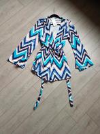 Jumpsuit zigzag/blauw one size, Verzenden, Nieuw, Blauw