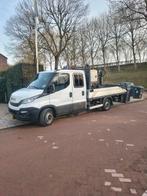 Iveco Daily 35S18 3.0D 132KW 2019 hiab kraan openlaadbak, Auto's, Bestelauto's, Automaat, Euro 6, 4 cilinders, Iveco