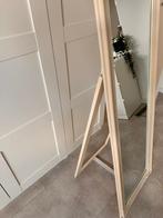 Witte staande spiegel, Huis en Inrichting, Woonaccessoires | Spiegels, Minder dan 50 cm, Ophalen of Verzenden, Zo goed als nieuw
