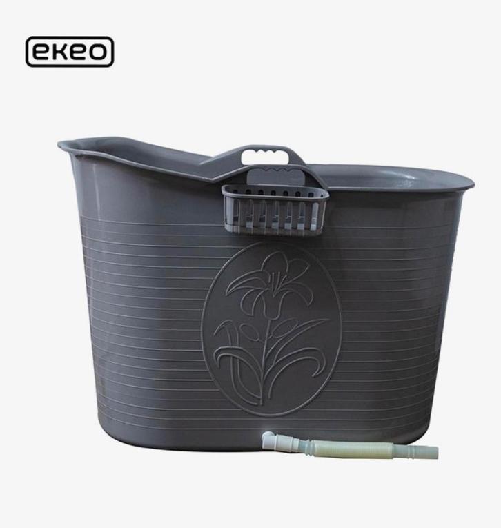 EKEO Zitbad , 200L, grijs (ook voor buiten als ijsbad), Huis en Inrichting, Badkamer | Badkamermeubels, Overige typen, Minder dan 100 cm