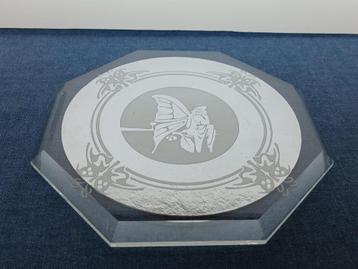 Glasobject Onderzetter Kristal Art Nouveau beschikbaar voor biedingen