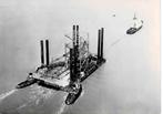 3 sept'64 Wijsmuller sleept GEM 108 van Bordeaux-Port Gentil, Verzamelen, Scheepvaart, Verzenden, Gebruikt, Motorboot, Kaart, Foto of Prent
