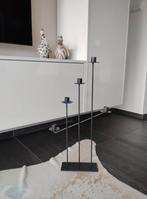 Vintage jaren '90 Smeedijzeren Kandelaar - 5 Kaarsen, Gebruikt, 50 tot 75 cm, Zwart, Ophalen of Verzenden