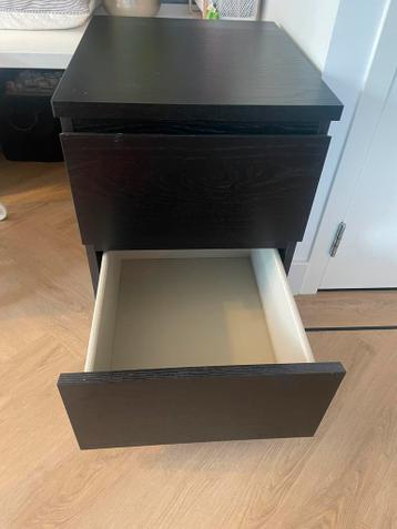 Ladekastje Malm (IKEA) zwart, zo goed als nieuw - afbeelding 3