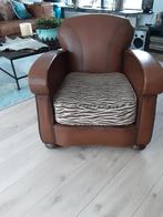 club fauteuil/ stoel, Huis en Inrichting, Fauteuils, Ophalen of Verzenden, Gebruikt, 75 tot 100 cm, Leer