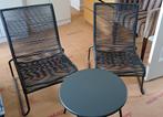 Tuin/binnen setje, Tuin en Terras, Tuinstoelen, Ophalen, Gebruikt, Metaal