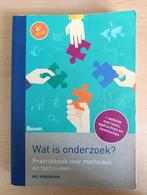 ISBN 9789024406937 Wat is onderzoek?, Boeken, Studieboeken en Cursussen, Zo goed als nieuw, Nel Verhoeven, Beta, HBO