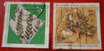 Duitsland - 2x DDR - Fossielen, Postzegels en Munten, DDR, Verzenden, Gestempeld