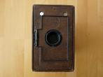 Ensign 2½ box camera Met hout motief, jaren twintig, Verzamelen, Fotografica en Filmapparatuur, Ophalen of Verzenden, Voor 1940