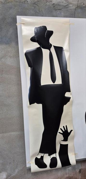 Muursticker 155cm silhouet michael jackson caselio beschikbaar voor biedingen
