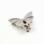 Grote Vleermuis Navelpiercing met Rode Zirkonia s, Sieraden, Tassen en Uiterlijk, Piercings, Navelpiercing, Staal, Birgitta-Gracht 33, 6465 EL Kerkrade, Nederland