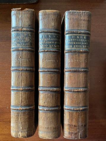 Kok Vaderlandsch Woordenboek, delen 17, 27 & 29 beschikbaar voor biedingen