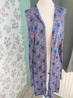 Lang zomer vest met bloemen, Kleding | Dames, Blauw, Maat 38/40 (M), Ophalen of Verzenden, Zo goed als nieuw