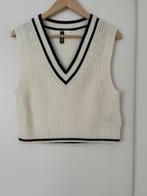 H&M nieuwe ribgebreide gilet maat S, Kleding | Dames, H&M, Verzenden, Wit, Nieuw