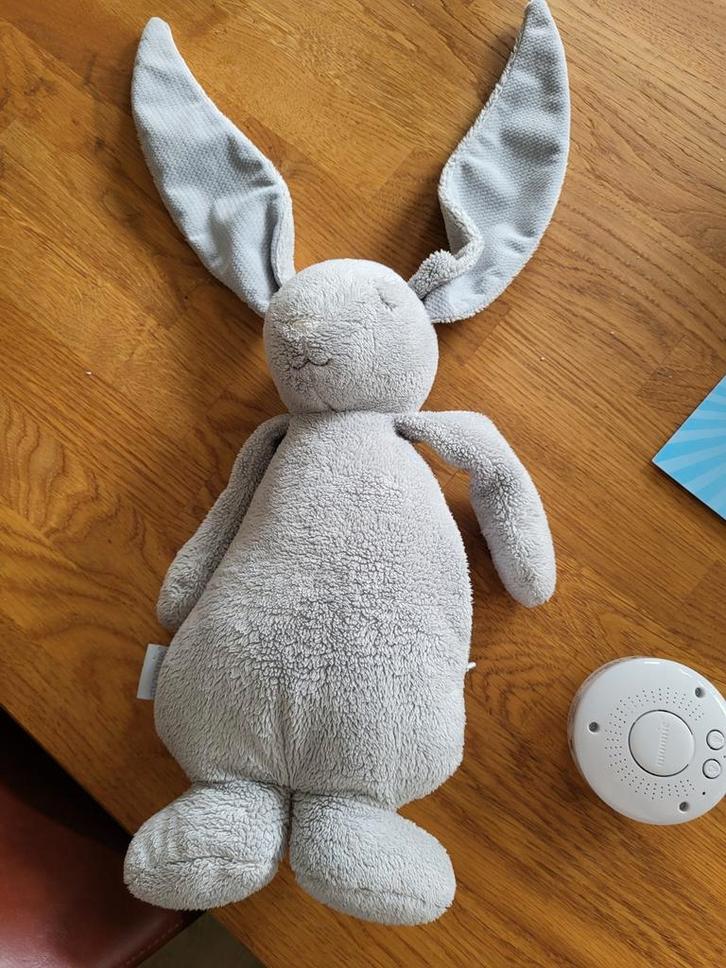 Moonie Knuffelkonijn met Geluid & Licht, Kinderen en Baby's, Speelgoed | Knuffels en Pluche, Zo goed als nieuw, Konijn, Ophalen of Verzenden