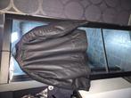 Te koop mooie ruige zwarte moterjas ..imitatie leer 6 xl, Kleding | Heren, Grote Maten, Ophalen of Verzenden