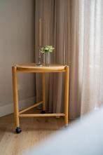 Vintage Deens Bijzettafel, Design Jens Quistgaard, Dansk, 45 tot 60 cm, Minder dan 55 cm, Ophalen of Verzenden, Zo goed als nieuw