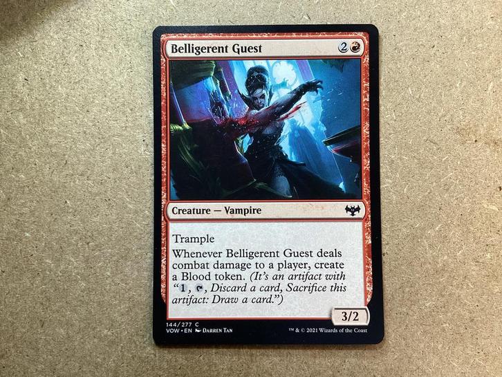 1x Belligerent Guest [144/277] (Near Mint), Hobby en Vrije tijd, Verzamelkaartspellen | Magic the Gathering, Zo goed als nieuw