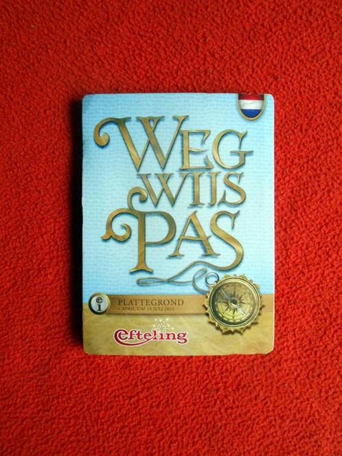 Efteling Wegwijspas (plattegrond) 1 april t/m 10 juli 2011, Verzamelen, Efteling, Zo goed als nieuw, Gebruiksvoorwerp, Ophalen of Verzenden