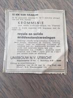KRANTENKNIPSEL 1961 Advertentie
TK woningen 22.900,
Krommeni, Ophalen of Verzenden, 1960 tot 1980, Nederland, Knipsel(s)