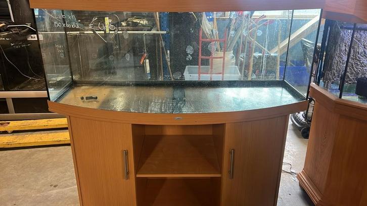 Vissenasiel aquarium 150x60x63, Dieren en Toebehoren, Vissen | Aquaria en Toebehoren, Zo goed als nieuw, Leeg aquarium, Ophalen