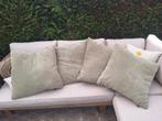 4 x sierkussens groen, Huis en Inrichting, Woonaccessoires | Kussens, Ophalen, Gebruikt, Groen, Vierkant