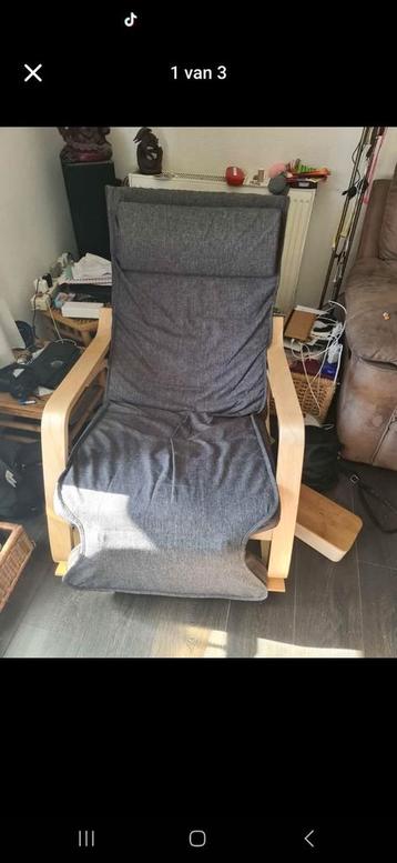 Grijze relax/schommelstoel  beschikbaar voor biedingen