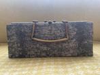 Vintage jaren 50 avondtas clutch in faux hagedis slang, Ophalen, Gebruikt, Handtas