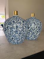 Stijlvolle blauw-witte decoratieve potten, Huis en Inrichting, Woonaccessoires | Vazen, Ophalen, Blauw, Aardewerk of Porselein