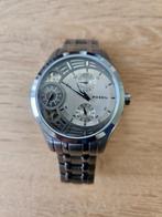 Fossil heren horloge, Sieraden, Tassen en Uiterlijk, Horloges | Heren, Overige merken, Leer, Staal, Ophalen of Verzenden