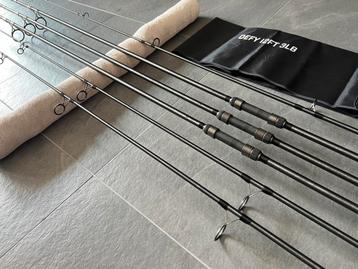3 x Trakker Defy Rod 12ft 3lbs NOG ALS NIEUW! beschikbaar voor biedingen