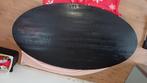 Ovale eettafel mangohout zwart, Ophalen, Gebruikt, 100 tot 150 cm, 200 cm of meer