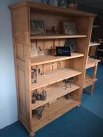 Antieke boekenkast #WINKEL# strak 178 cm hoog gerestaureerd, Nieuw, 25 tot 50 cm, 100 tot 150 cm, Grenenhout