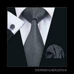 Dennis Gadgets: 100 % zijden stropdas ( 3 delig !! ) DG 1466, Kleding | Heren, Stropdassen, Nieuw, Grijs, Met patroon, Ophalen