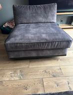 Los zit element ptmd muis grijs velvet stof, Ophalen, 100 tot 125 cm, Zo goed als nieuw, 75 tot 100 cm
