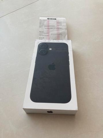 Iphone 16 zwart 256GB 5G geseald/bon Te koop/Te ruil beschikbaar voor biedingen